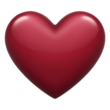 Maroon heart sticker