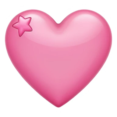 Pink Star Heart sticker