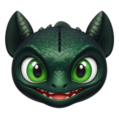 Toothless face only from how to train your Dragon sticker