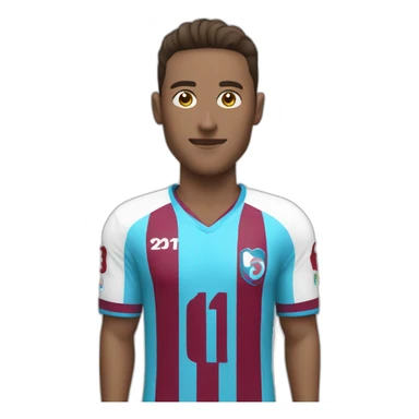 Trabzonspor stryped football jersey sticker