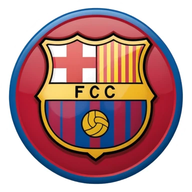 Barcelona fc значок команды sticker