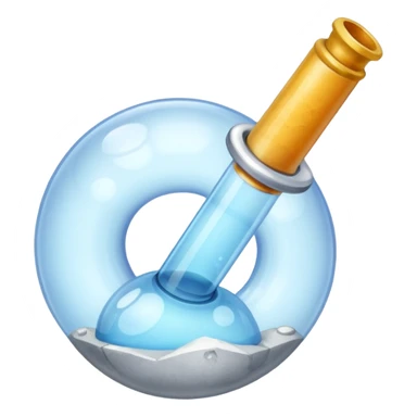 Bubble pipe made of quartz sticker