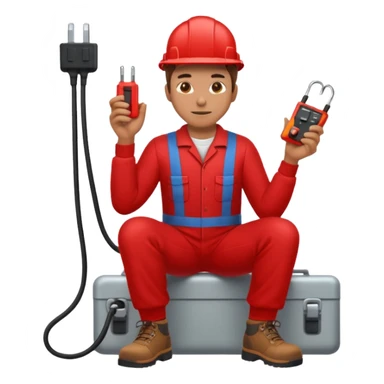 full bady red electrshn relaxing  sticker