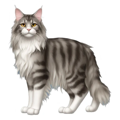 Maine Coon Cat Breed Full Body sticker