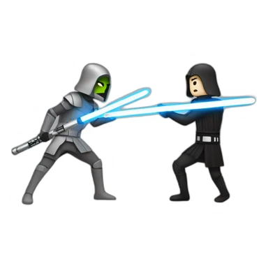 lightsabers clash sticker