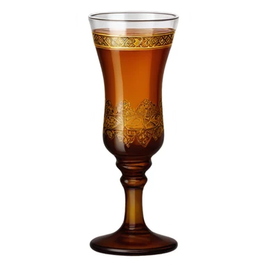 Turkish type tea glass sticker