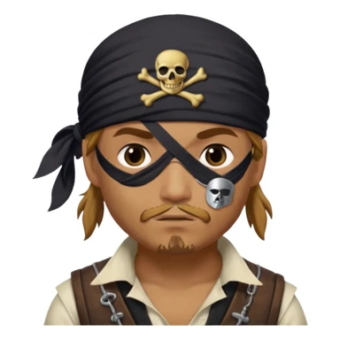 Make a pirate doing the six seven meme sticker