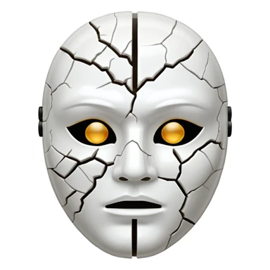 Máscara rachada sticker