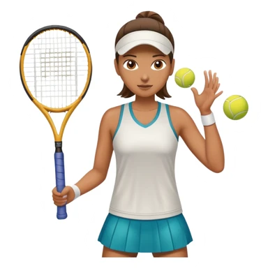person playing tennis sticker