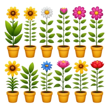Plantas con flores sticker