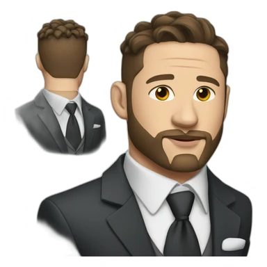 Tom Hardy wearing suit sticker