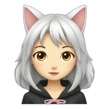 Neko girl sticker