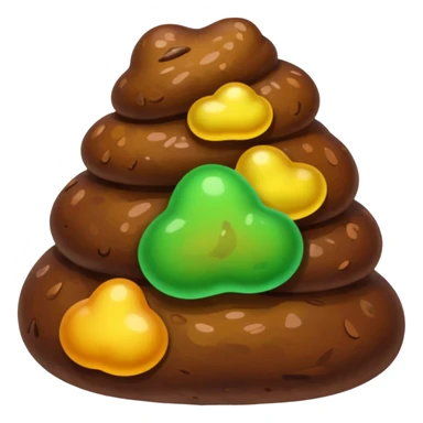 Caca énorme multicolore sticker