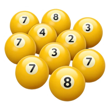 7 numbered billiard ball  sticker