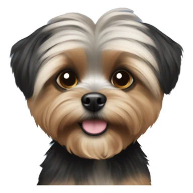 Black shorkie sticker