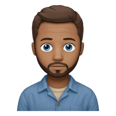  Edwin Epps from 12 Years of Slave with blue eyes, brown hair and short beard, light skin, light brown outfit sticker