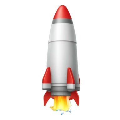 rakete mit  Konfetti  sticker