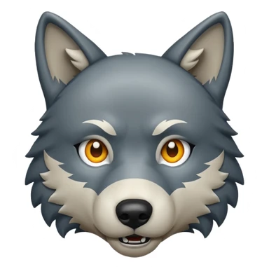 Wolf danger sticker