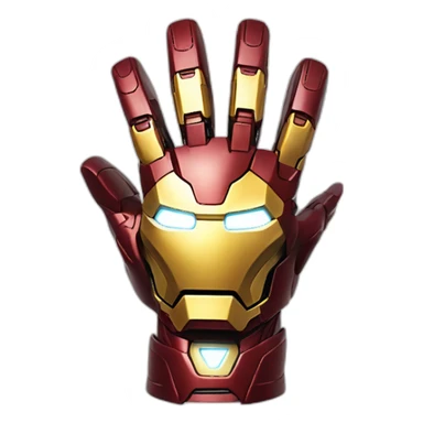 Iron man repulsor shot with hands sticker