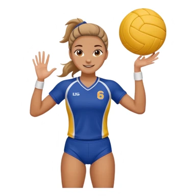 volleyball girl full body sticker