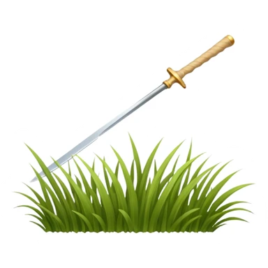 A blade of grass beige  sticker