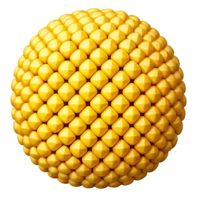 Ball made out of corn sticker