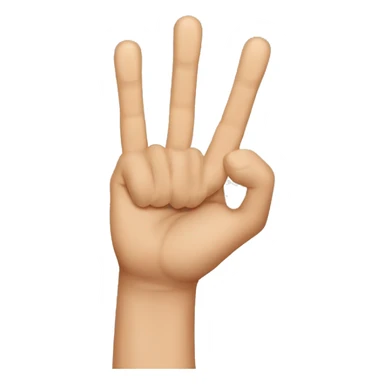 Three fingers up serbian sticker