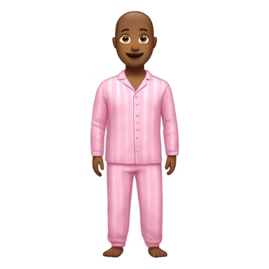 pink person in pink pajamas sticker