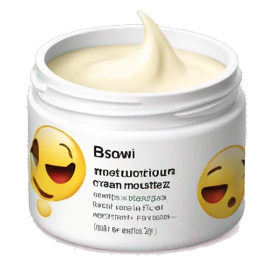 body moisturizer cream pot with label sticker