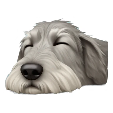  Irish wolfhound dog sleeping sticker