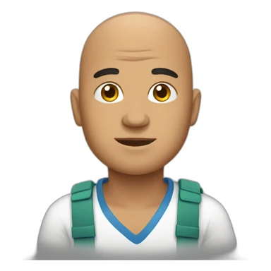 bald peruvian man sticker