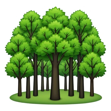 In our hometown, there’s plenty of trees sticker