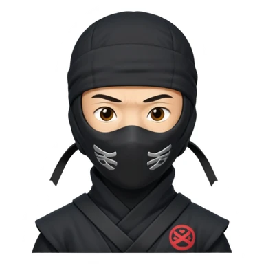 Ninja with MB written on it sticker