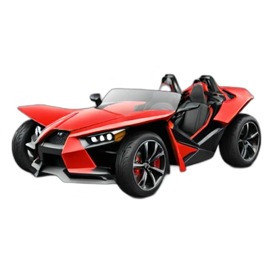 car slingshot polaris red sticker