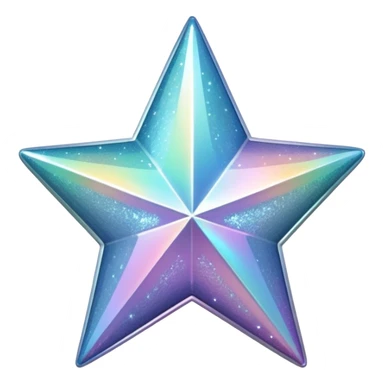 Sparkly glittery gray star y2k 3d icon, transparent background  sticker