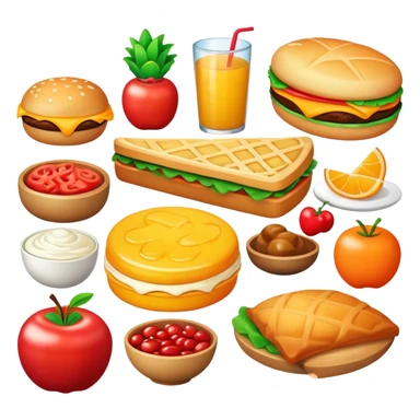 Yummy food sticker
