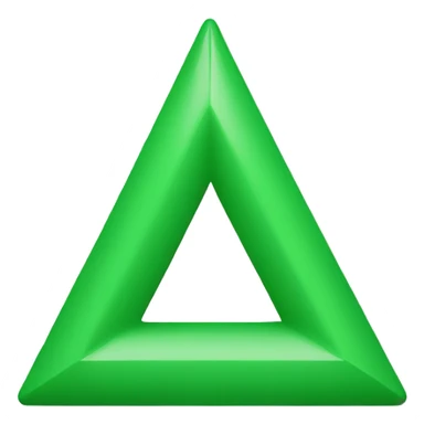 green downward triangle sticker