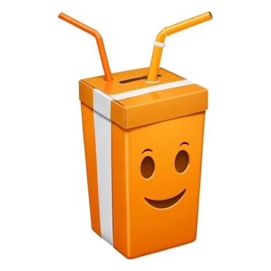 orange juice box sticker