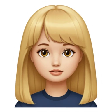Debby Ryan (golden blonde hair with straight bangs) sticker
