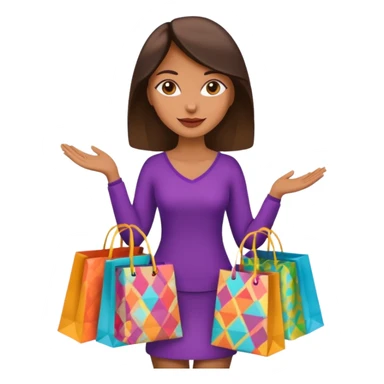 Shopping bags women sticker