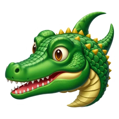 Hazme un avión con cabeza de cocodrilo  sticker