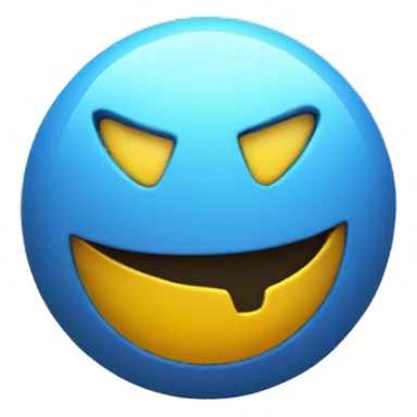 unreal engine symbol crushing in a smiley face sticker