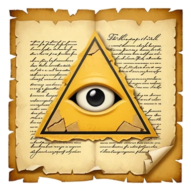 illuminati Paper contract with bite marks tearing through the signature field sticker