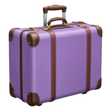light purple luggage sticker