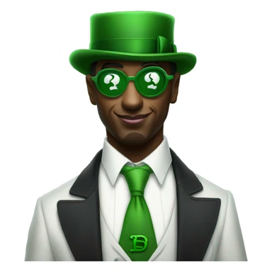 P diddy as the riddler  sticker