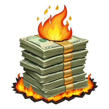 stack of russian cash exploding
 sticker