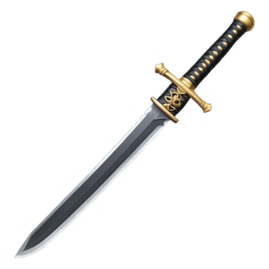The hilt of a samurai sword sticker