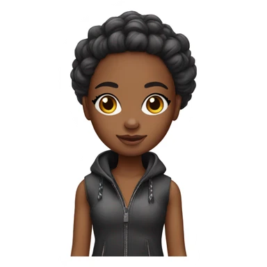 Black girl brats doll sticker