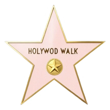 hollywood walk of fame sticker