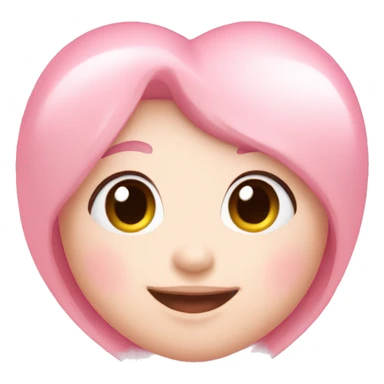 A cute baby pink heart  sticker